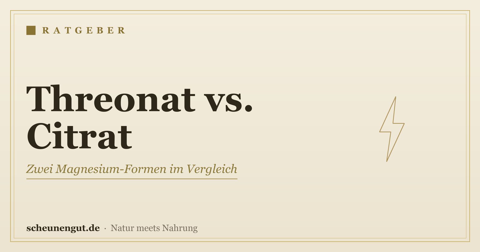 Magnesium-Threonat oder Citrat? – Ratgeber von Scheunengut