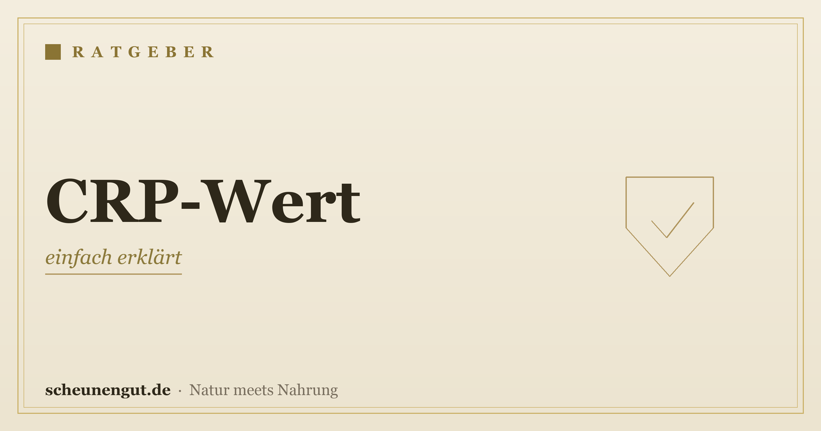 CRP-Wert: einfach erklärt
