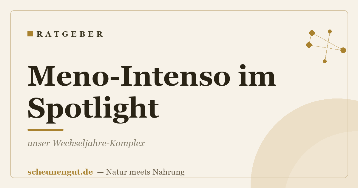 Meno-Intenso im Spotlight: unser Wechseljahre-Komplex