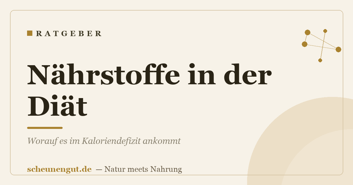 Nährstoffe in der Diät: Worauf es im Kaloriendefizit ankommt
