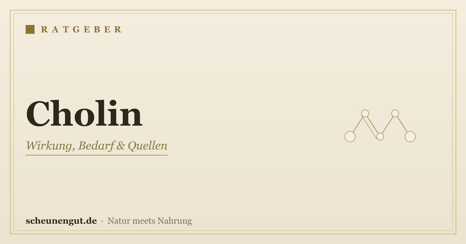 Cholin: Wirkung, Bedarf & Quellen – Ratgeber von Scheunengut