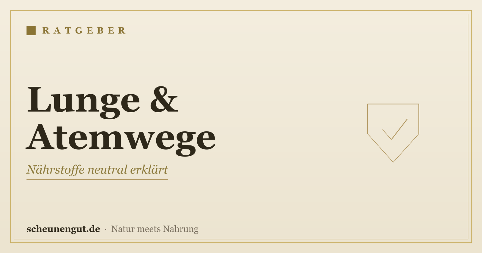 Nährstoffe für Lunge & Atemwege – Ratgeber von Scheunengut