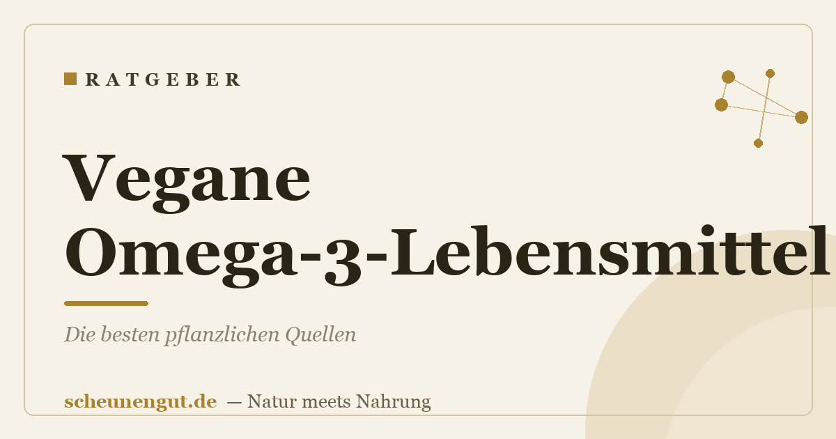 Vegane Omega-3-Lebensmittel: Die besten pflanzlichen Quellen