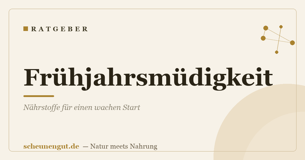 Frühjahrsmüdigkeit: Nährstoffe für einen wachen Start