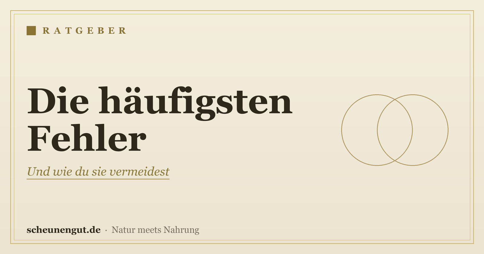 Die häufigsten Fehler bei Nahrungsergänzung – Ratgeber von Scheunengut