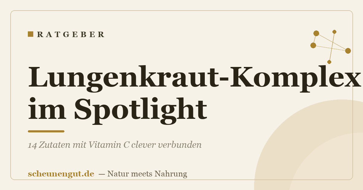 Lungenkraut-Komplex im Spotlight: 14 Zutaten mit Vitamin C clever verbunden