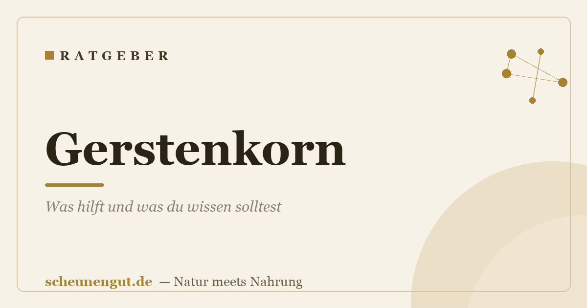Gerstenkorn: Was hilft und was du wissen solltest