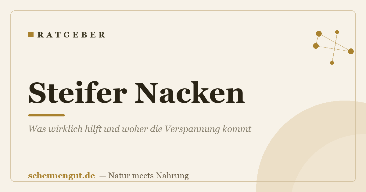 Steifer Nacken: Was wirklich hilft und woher die Verspannung kommt