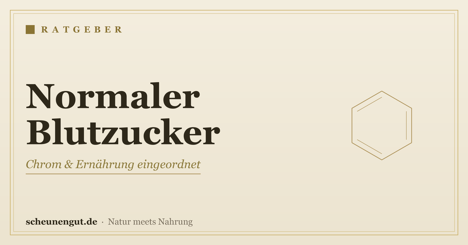Nährstoffe für einen normalen Blutzucker – Ratgeber von Scheunengut
