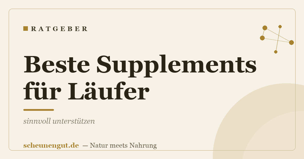 Beste Supplements für Läufer: sinnvoll unterstützen