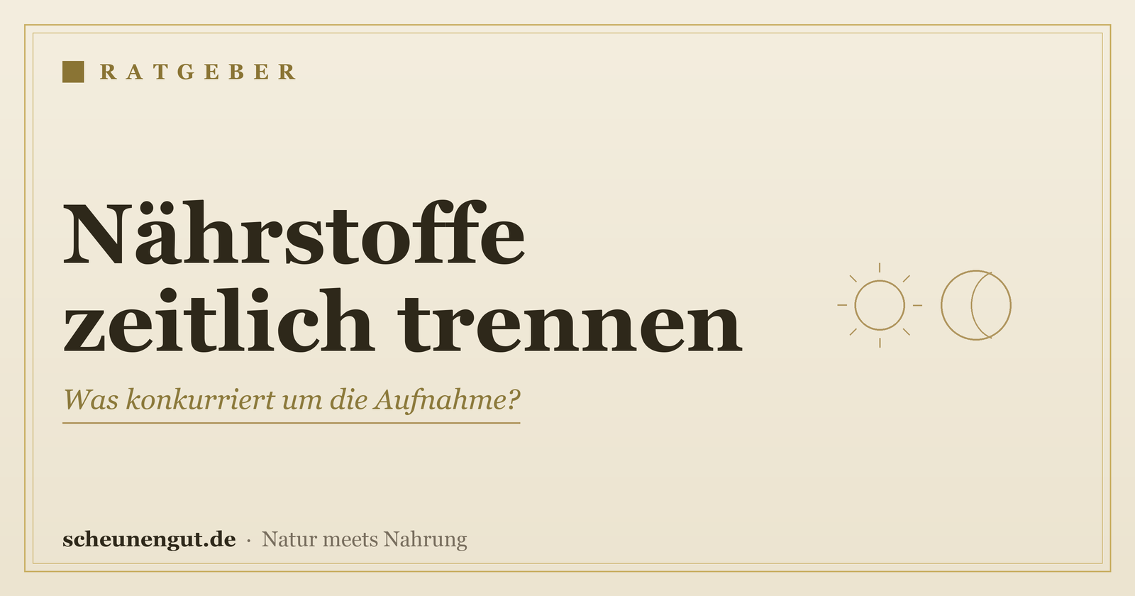 Welche Nahrungsergänzung sollte man zeitlich trennen? – Ratgeber von Scheunengut
