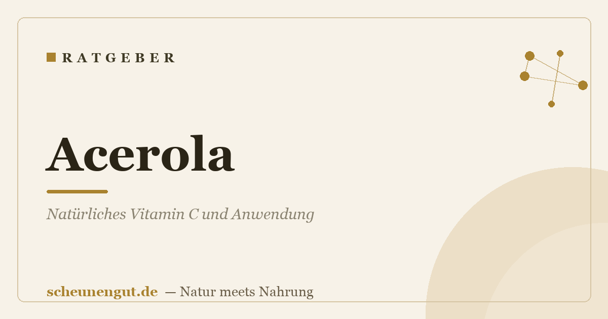 Acerola: Natürliches Vitamin C und Anwendung
