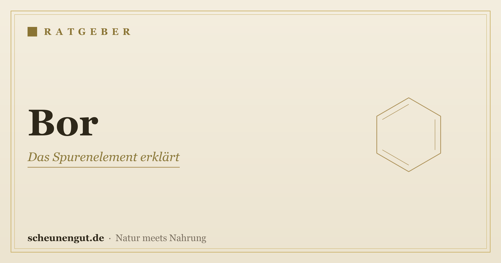 Bor: das Spurenelement erklärt – Ratgeber von Scheunengut