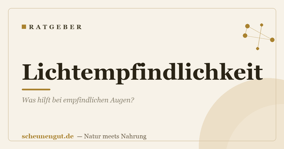 Lichtempfindlichkeit: Was hilft bei empfindlichen Augen?