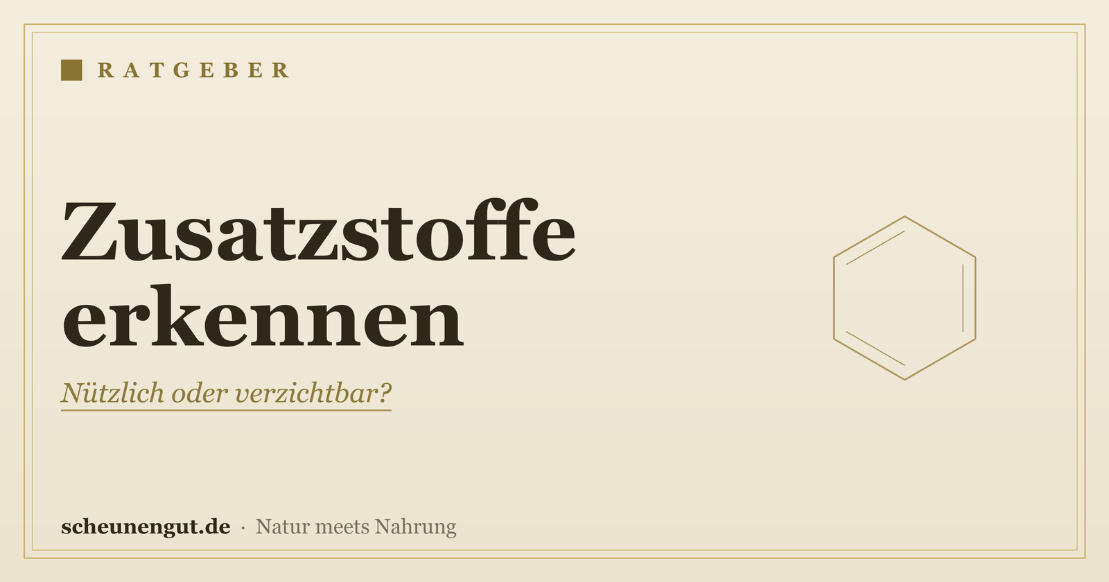 Zusatzstoffe & Füllstoffe erkennen – Ratgeber von Scheunengut