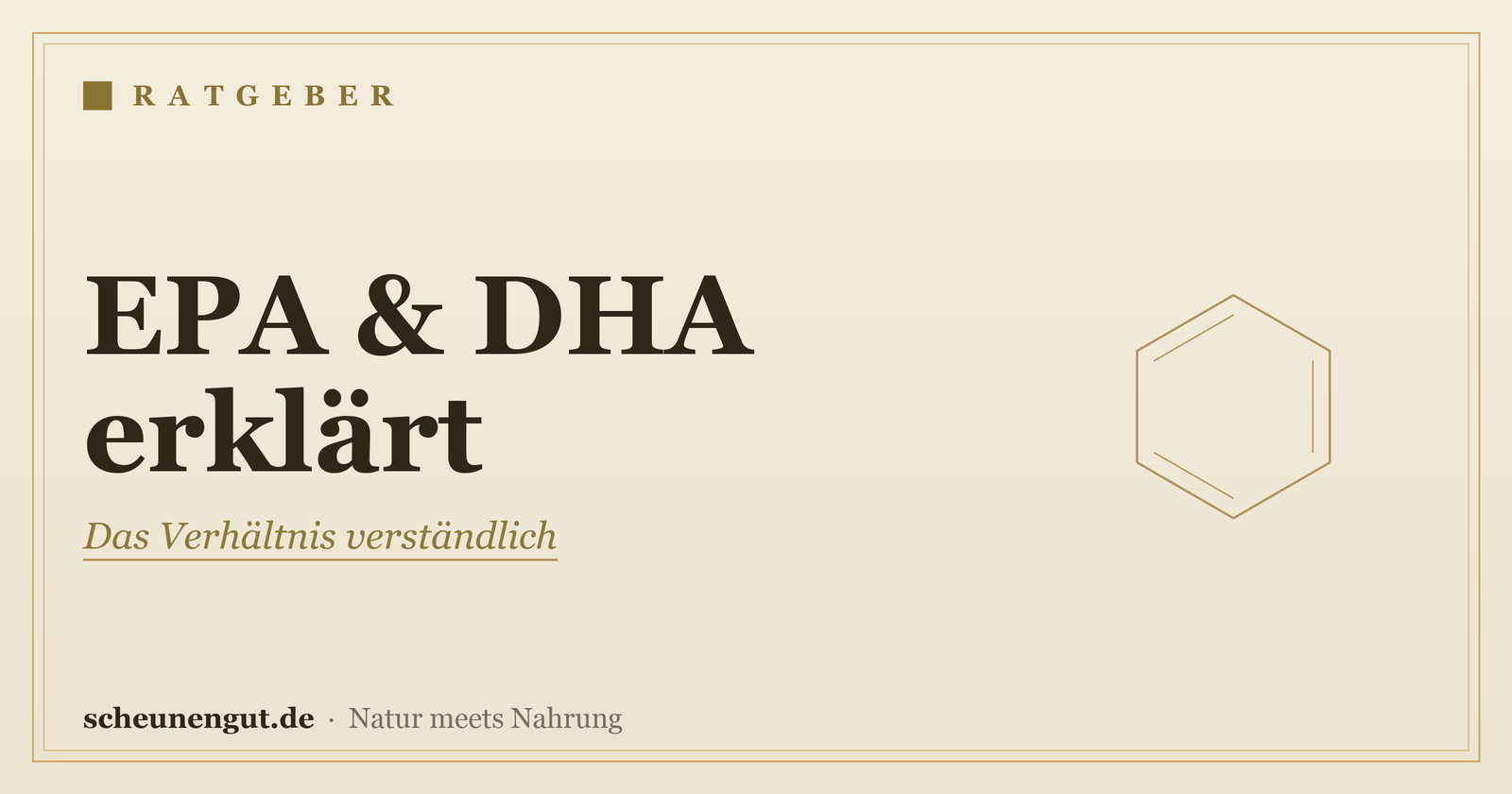 EPA und DHA: das Verhältnis erklärt – Ratgeber von Scheunengut