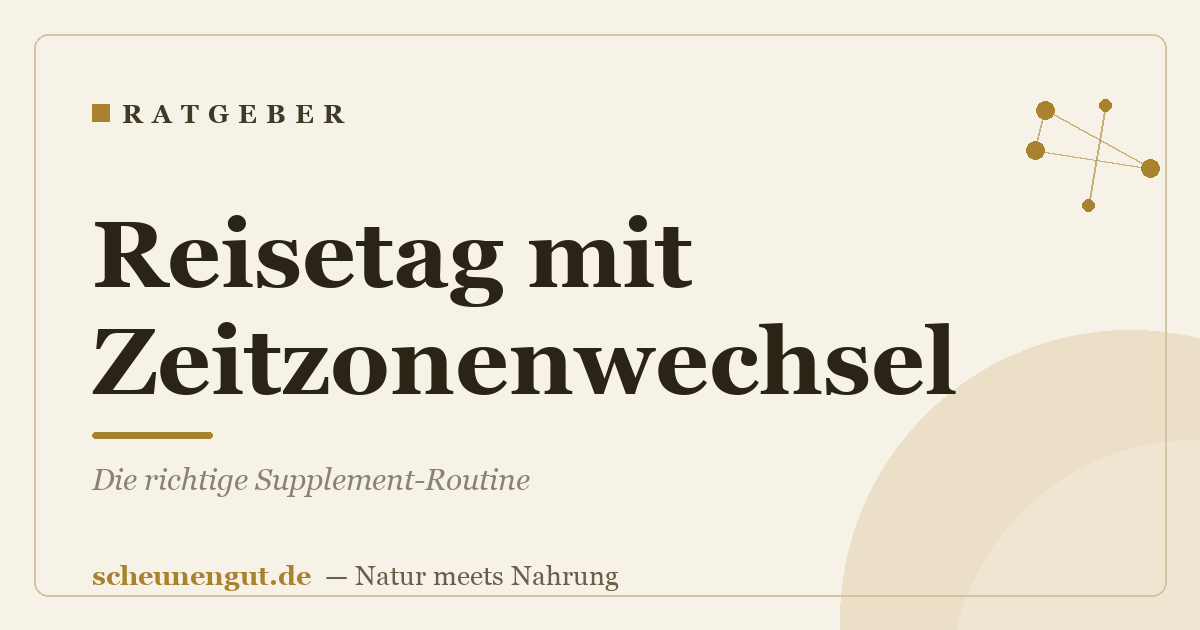 Reisetag mit Zeitzonenwechsel: Die richtige Supplement-Routine