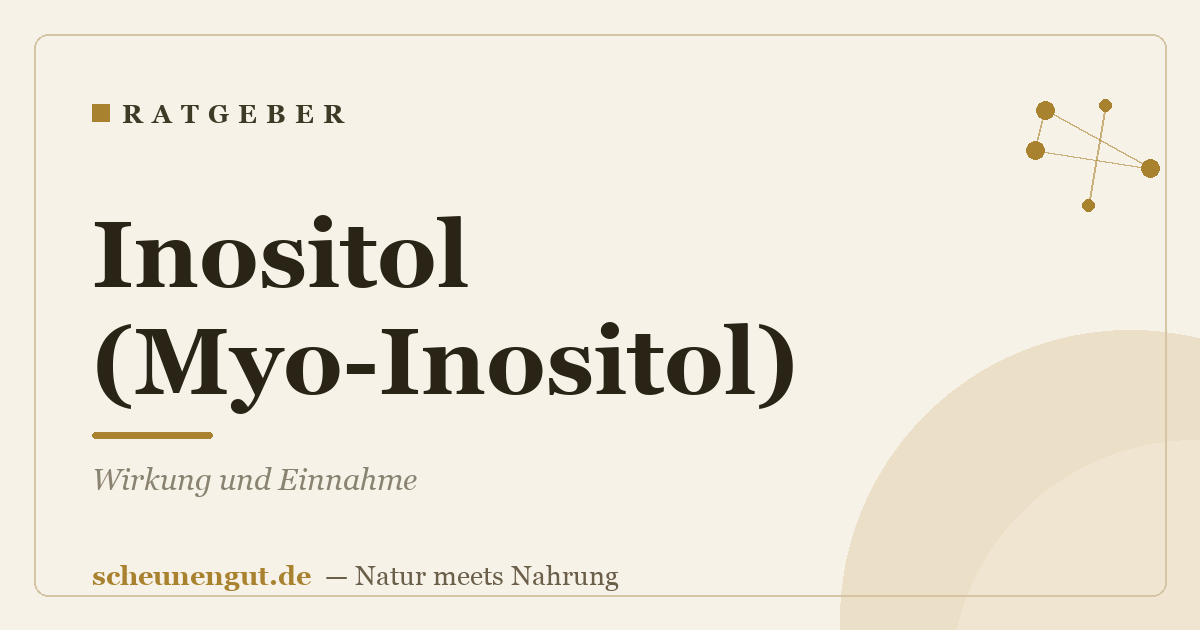 Inositol (Myo-Inositol): Wirkung und Einnahme