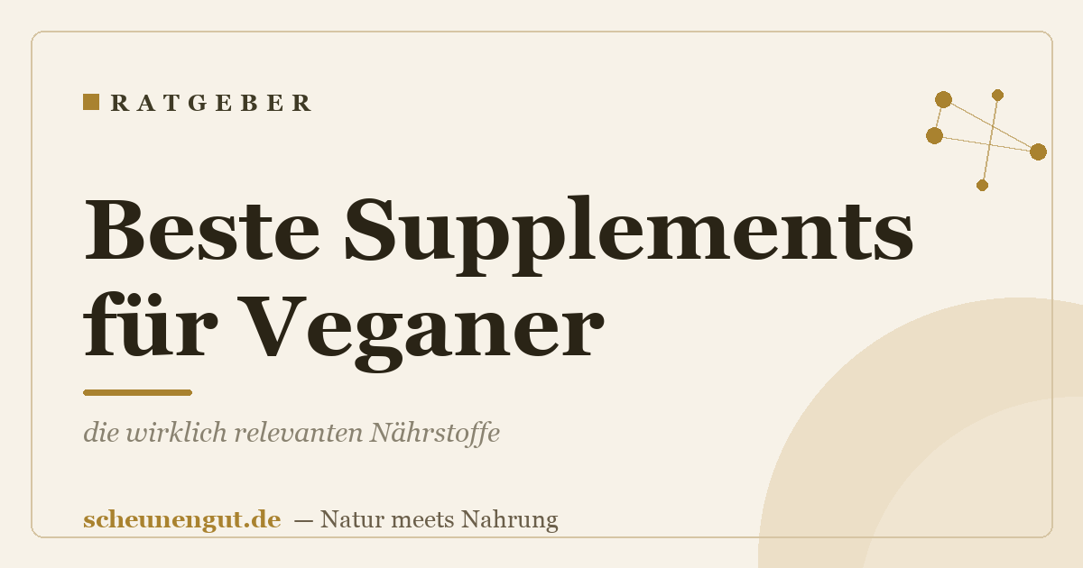 Beste Supplements für Veganer: die wirklich relevanten Nährstoffe