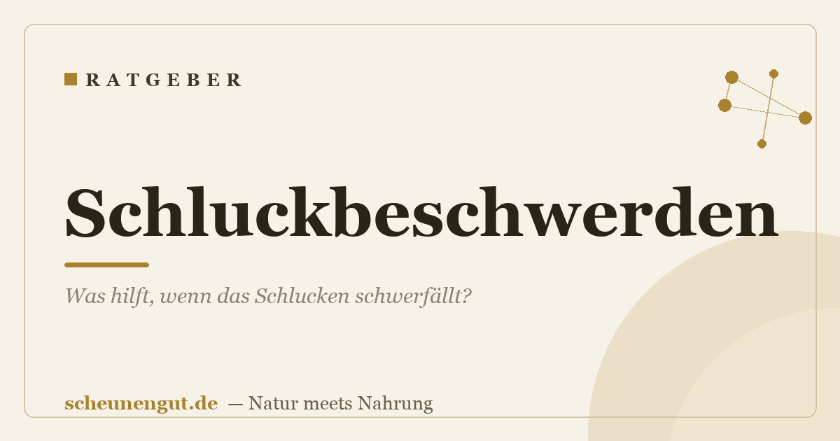 Schluckbeschwerden: Was hilft, wenn das Schlucken schwerfällt?