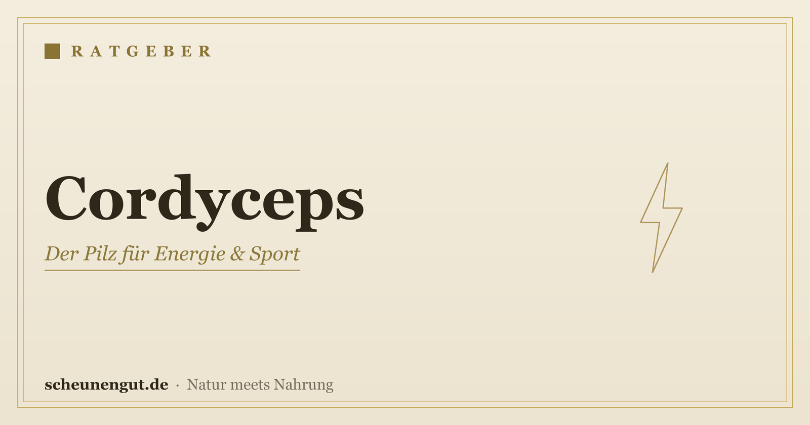 Cordyceps: Wirkung, Energie & Sport – Ratgeber von Scheunengut