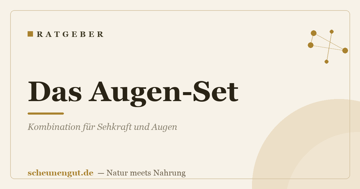 Das Augen-Set: Kombination für Sehkraft und Augen