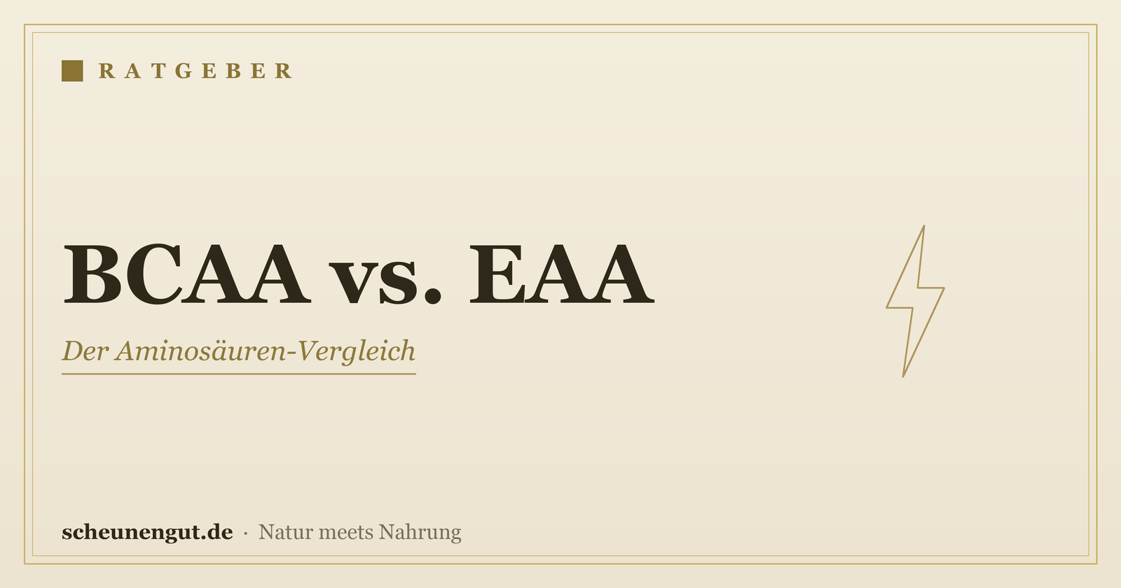 BCAA oder EAA? Der Vergleich – Ratgeber von Scheunengut