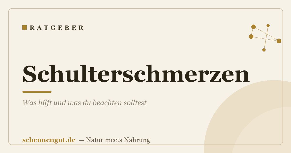 Schulterschmerzen: Was hilft und was du beachten solltest