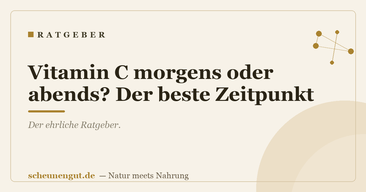 Vitamin C morgens oder abends? Der beste Zeitpunkt