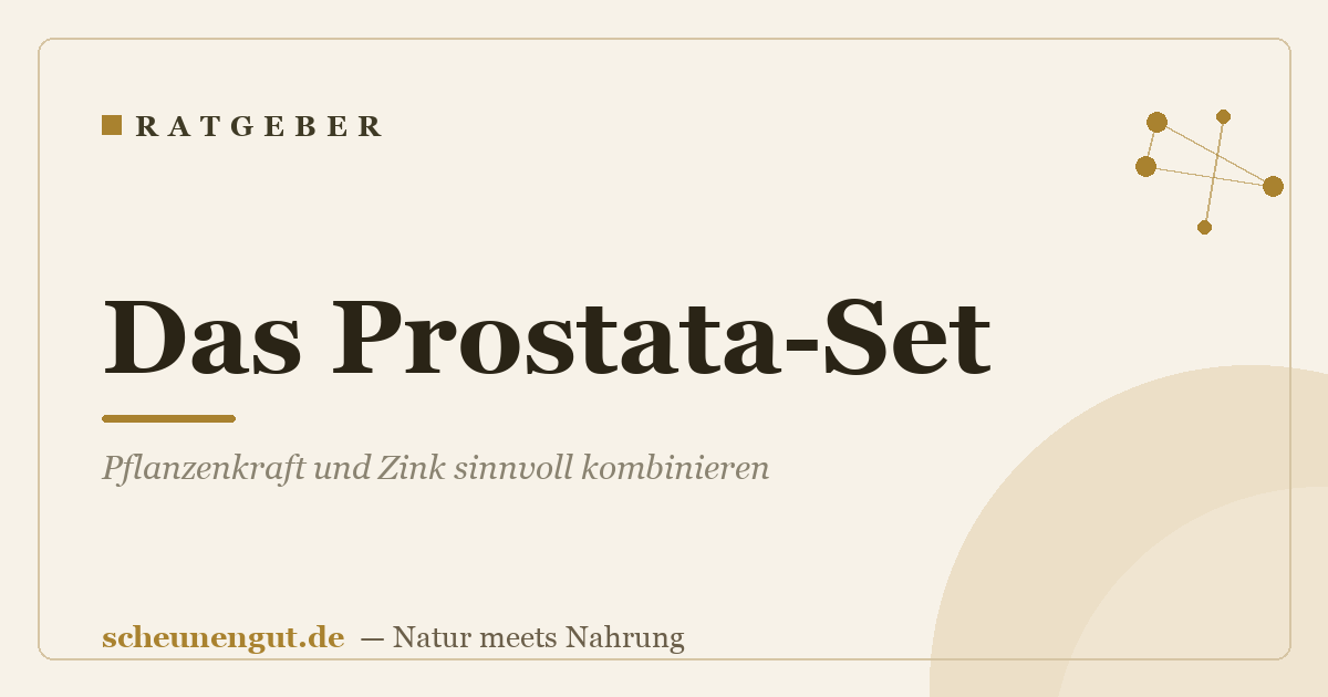 Das Prostata-Set: Pflanzenkraft und Zink sinnvoll kombinieren
