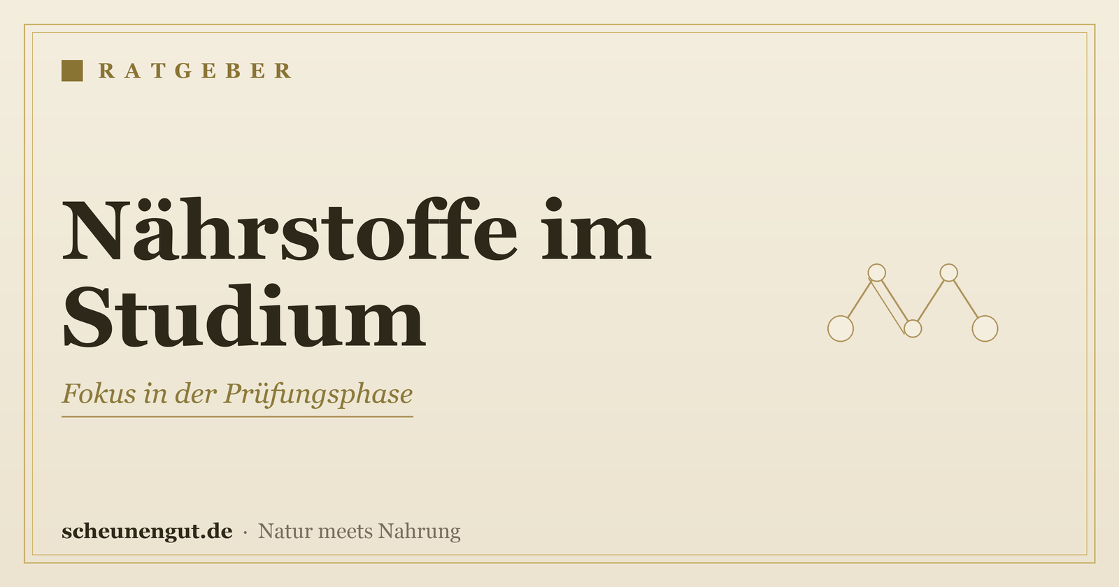 Nährstoffe für Studenten & Prüfungsphasen – Ratgeber von Scheunengut