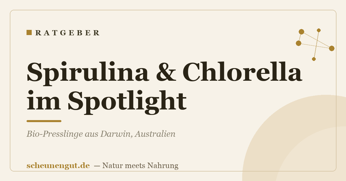 Spirulina & Chlorella im Spotlight: Bio-Presslinge aus Darwin, Australien