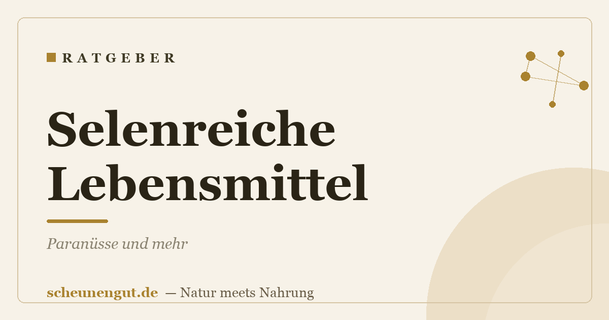 Selenreiche Lebensmittel: Paranüsse und mehr