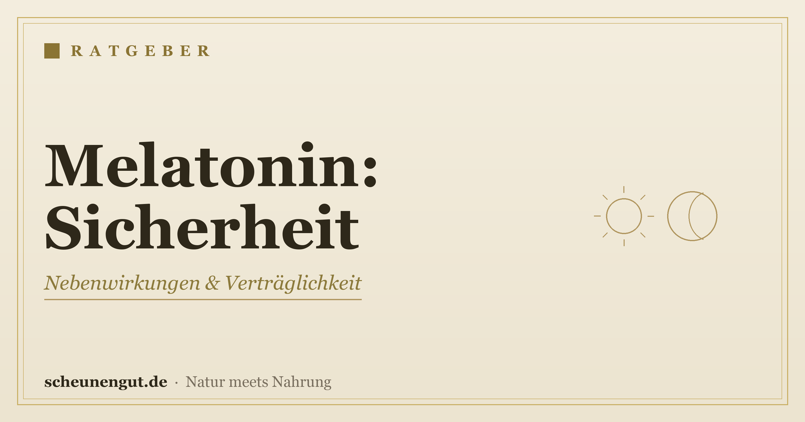 Melatonin: Nebenwirkungen & Sicherheit – Ratgeber von Scheunengut