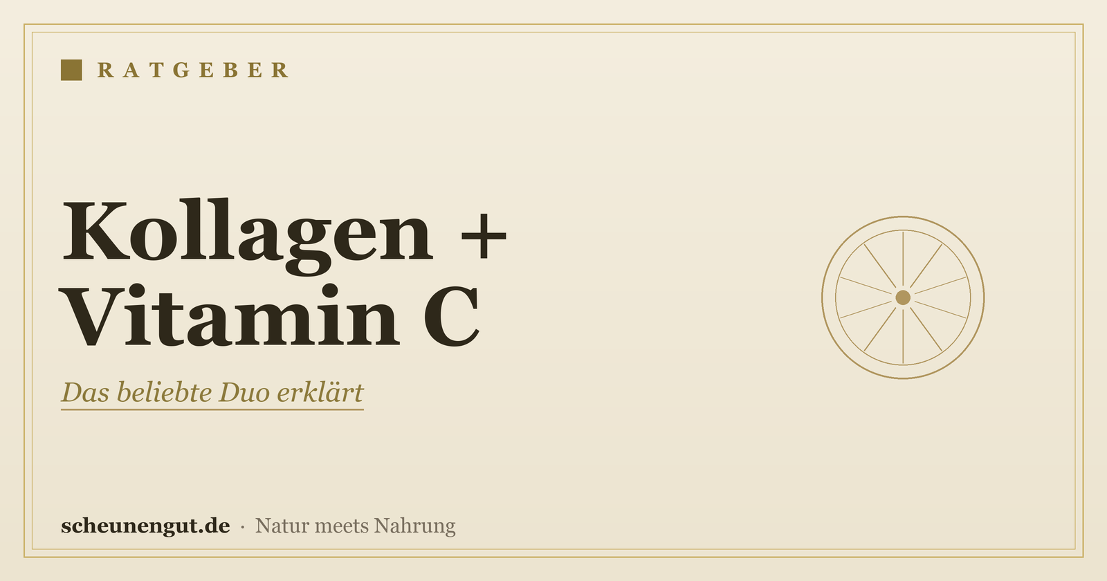 Kollagen + Vitamin C zusammen? – Ratgeber von Scheunengut