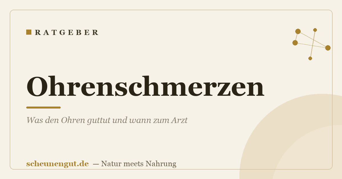 Ohrenschmerzen: Was den Ohren guttut und wann zum Arzt