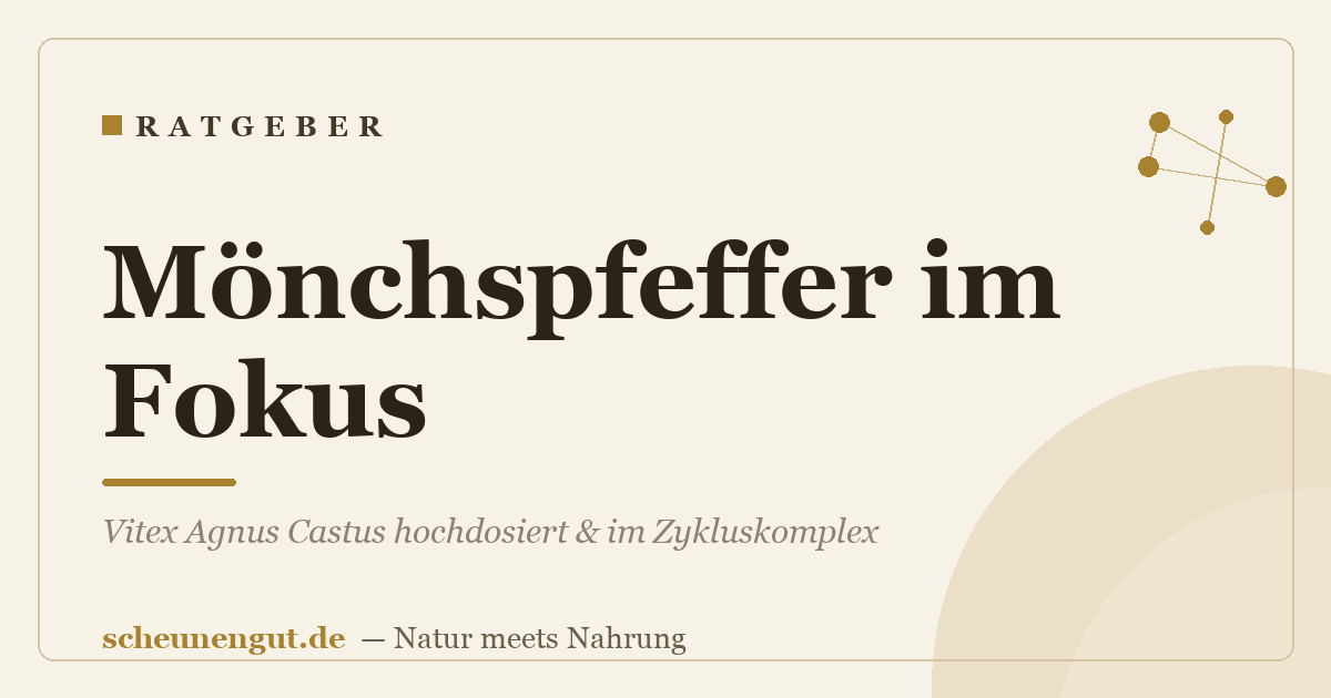 Mönchspfeffer im Fokus: Vitex Agnus Castus hochdosiert & im Zykluskomplex