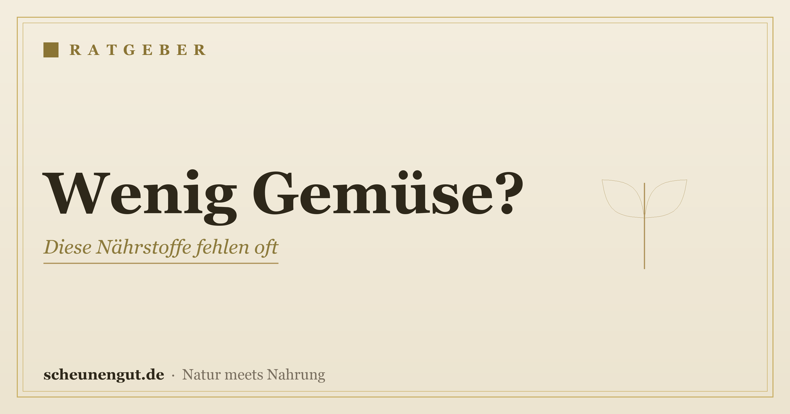 Nährstoffe, wenn man wenig Gemüse isst – Ratgeber von Scheunengut