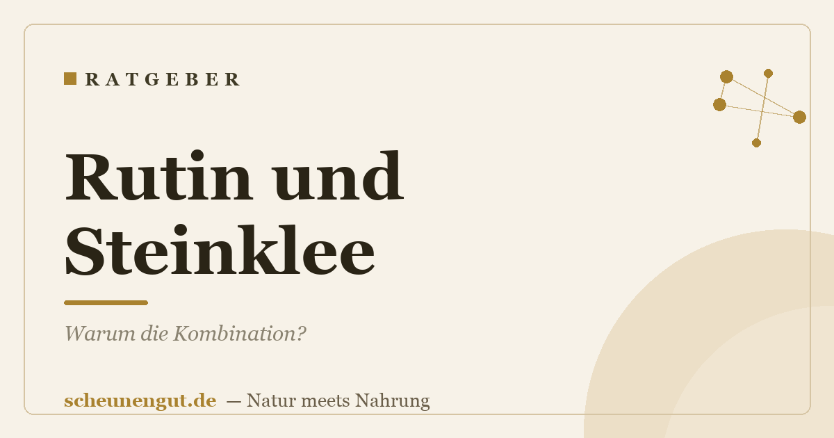 Rutin und Steinklee: Warum die Kombination?