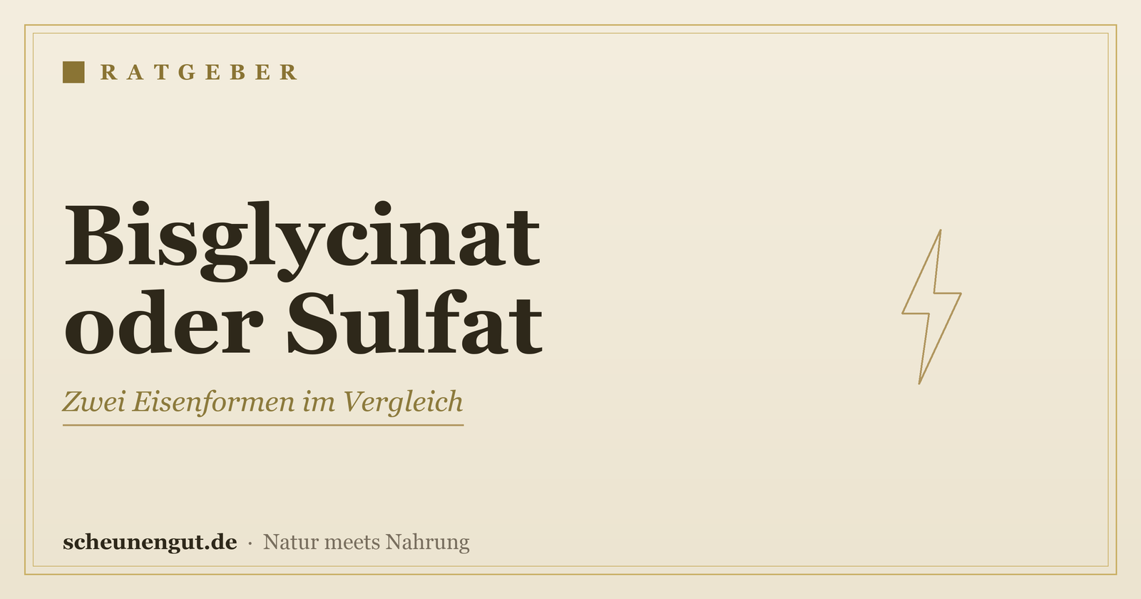 Eisenbisglycinat oder Eisensulfat? – Ratgeber von Scheunengut