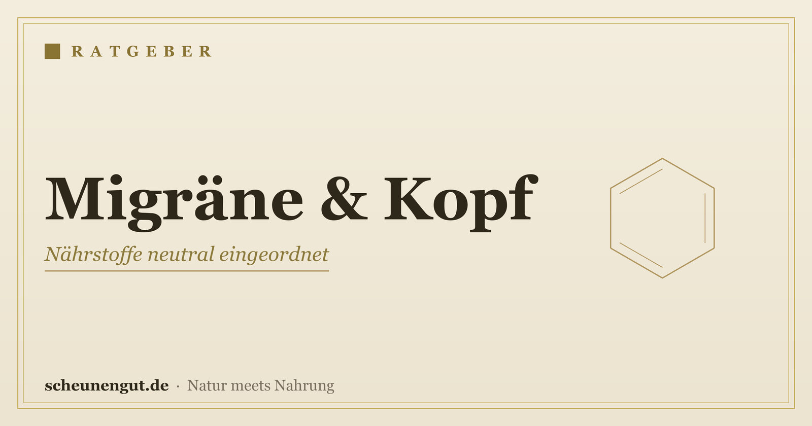 Nährstoffe bei Migräne & Kopfschmerzen – Ratgeber von Scheunengut