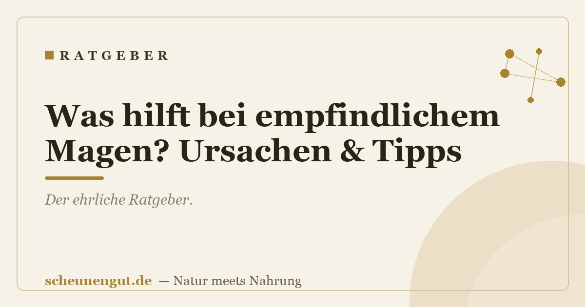 Was hilft bei empfindlichem Magen? Ursachen & Tipps