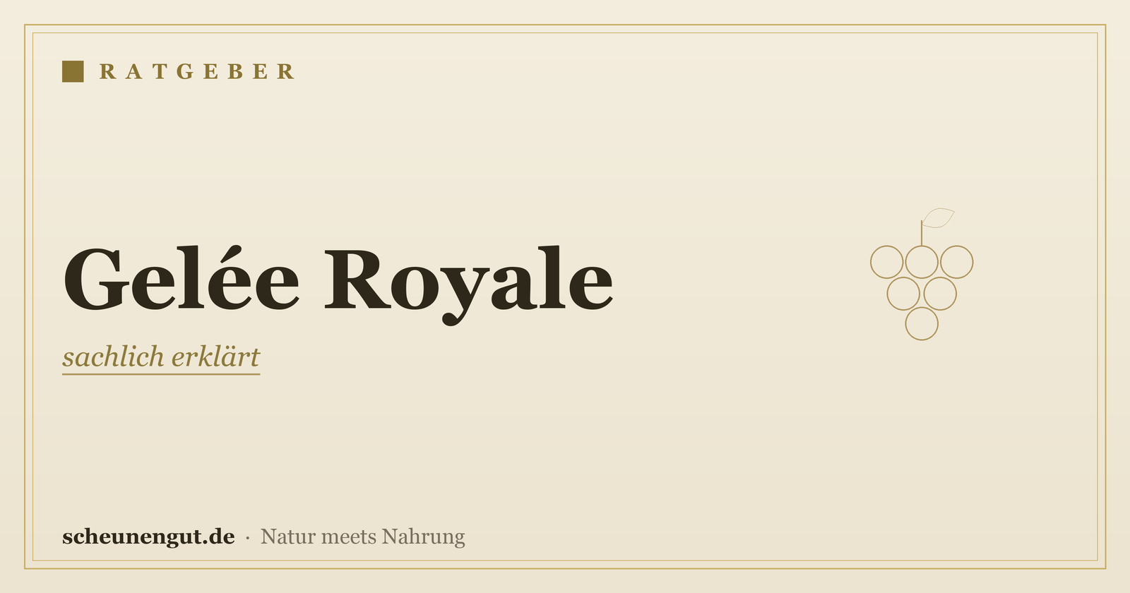 Gelée Royale: sachlich erklärt – Ratgeber von Scheunengut