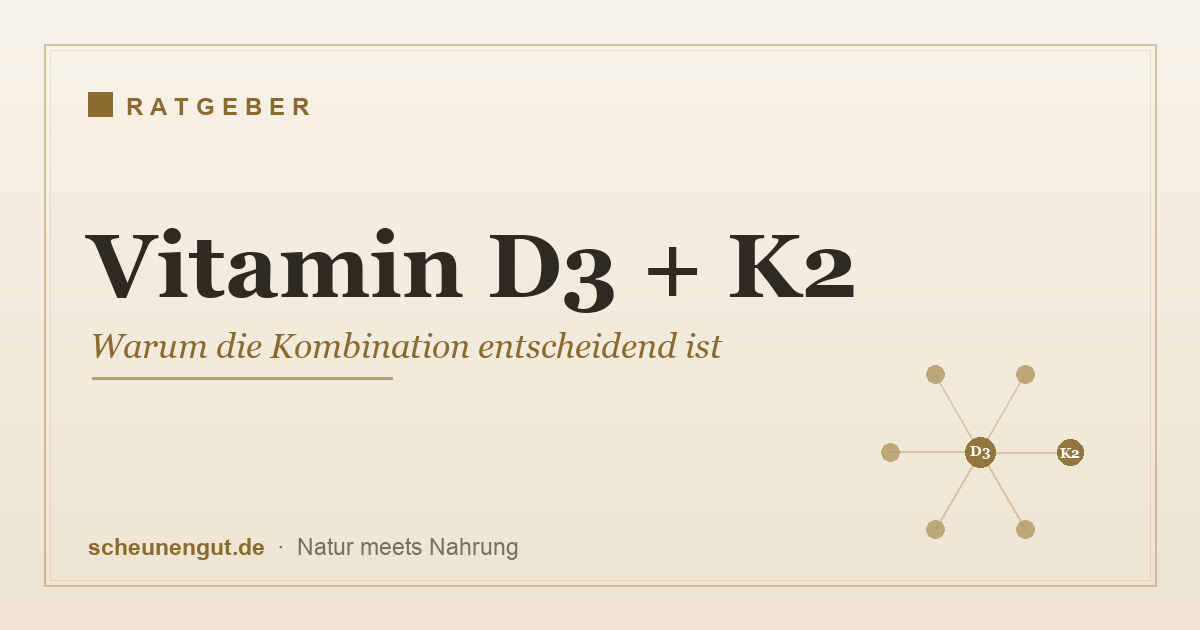 Vitamin D3 + K2 – warum die Kombination der beiden Vitamine entscheidend ist