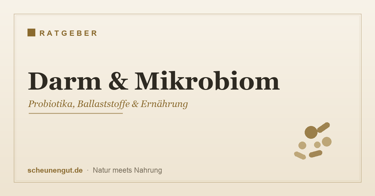 Darm und Mikrobiom – Probiotika, Ballaststoffe und Ernährung