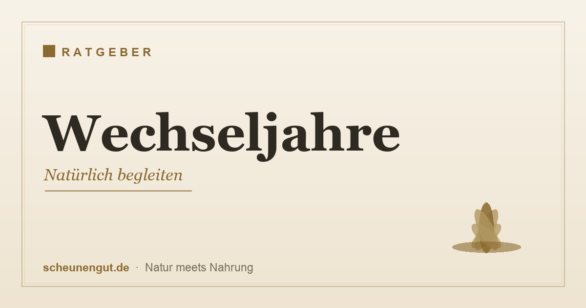 Wechseljahre natürlich begleiten – Pflanzen, Nährstoffe und Lebensstil