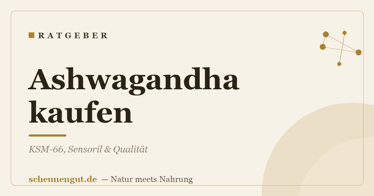 Ashwagandha kaufen: KSM-66, Sensoril & Qualität