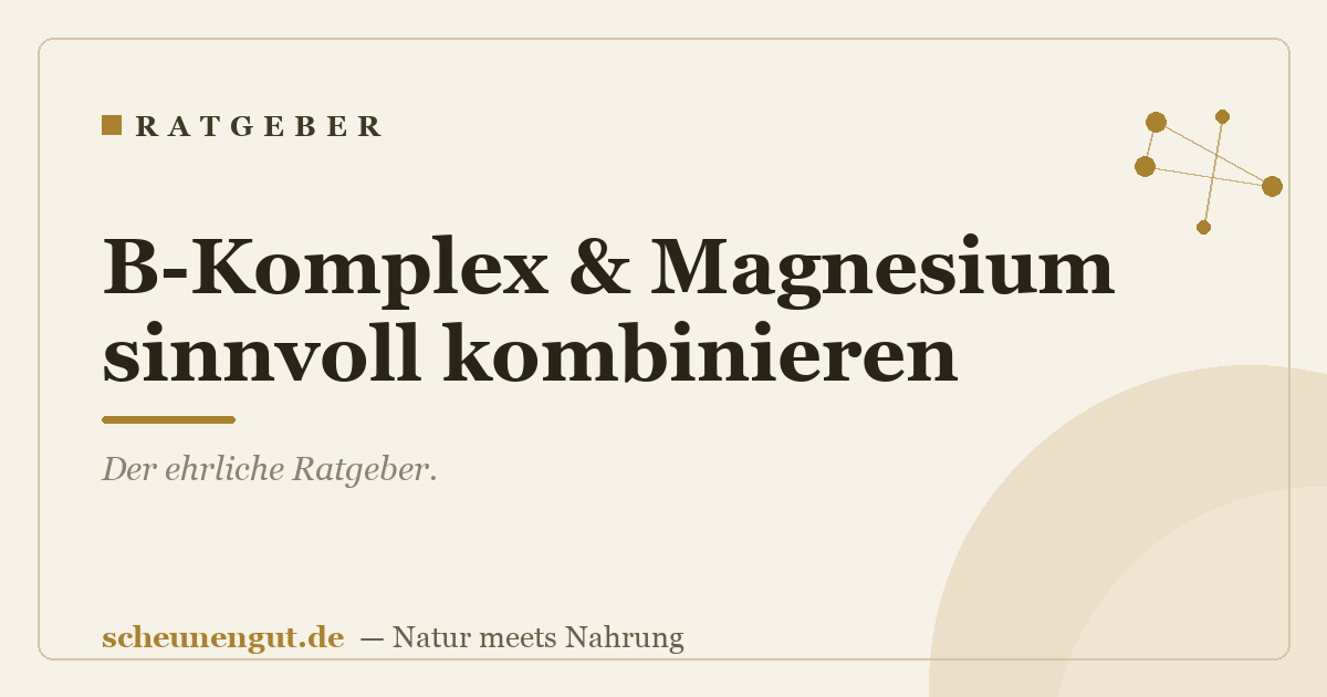 B-Komplex & Magnesium sinnvoll kombinieren