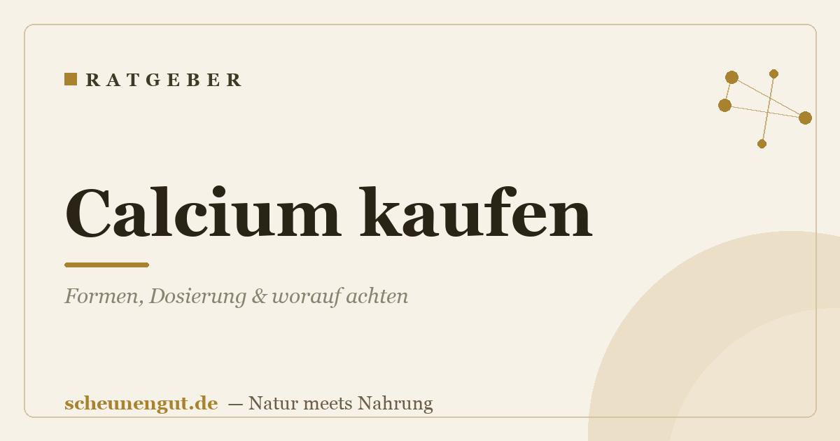 Calcium kaufen: Formen, Dosierung & worauf achten