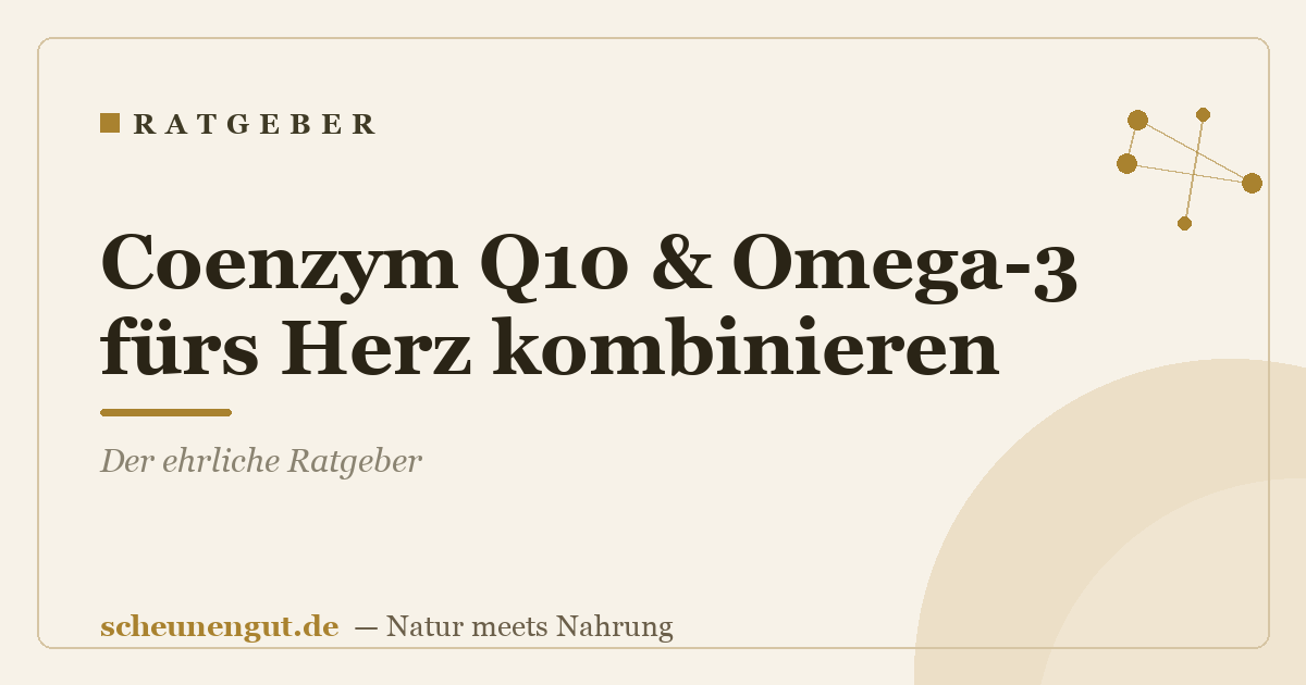 Coenzym Q10 & Omega-3 fürs Herz kombinieren: Der ehrliche Ratgeber